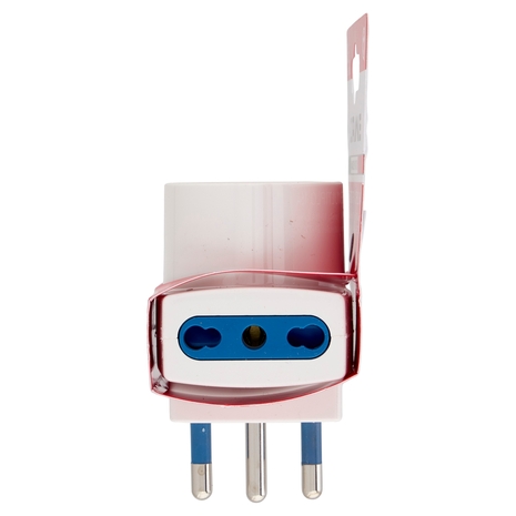 Scame Adattatore Multiplo 16A Spina 16A 2 prese 10/16A, 1 presa 10/16A (tedesco 16A), 2P+T 250V