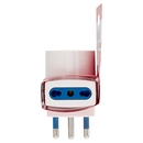 Scame Adattatore Multiplo 16A Spina 16A 2 prese 10/16A, 1 presa 10/16A (tedesco 16A), 2P+T 250V