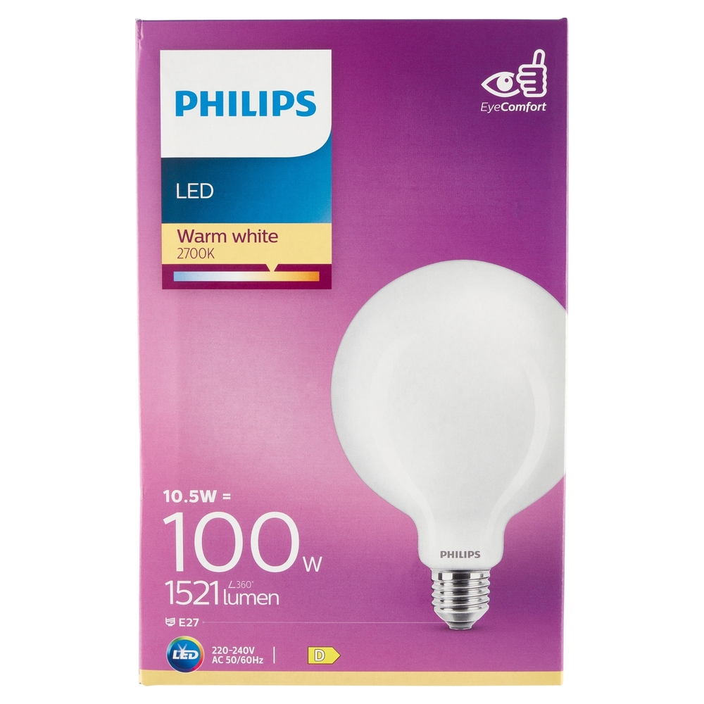 Philips Led globo vetro 100W E27 2700K