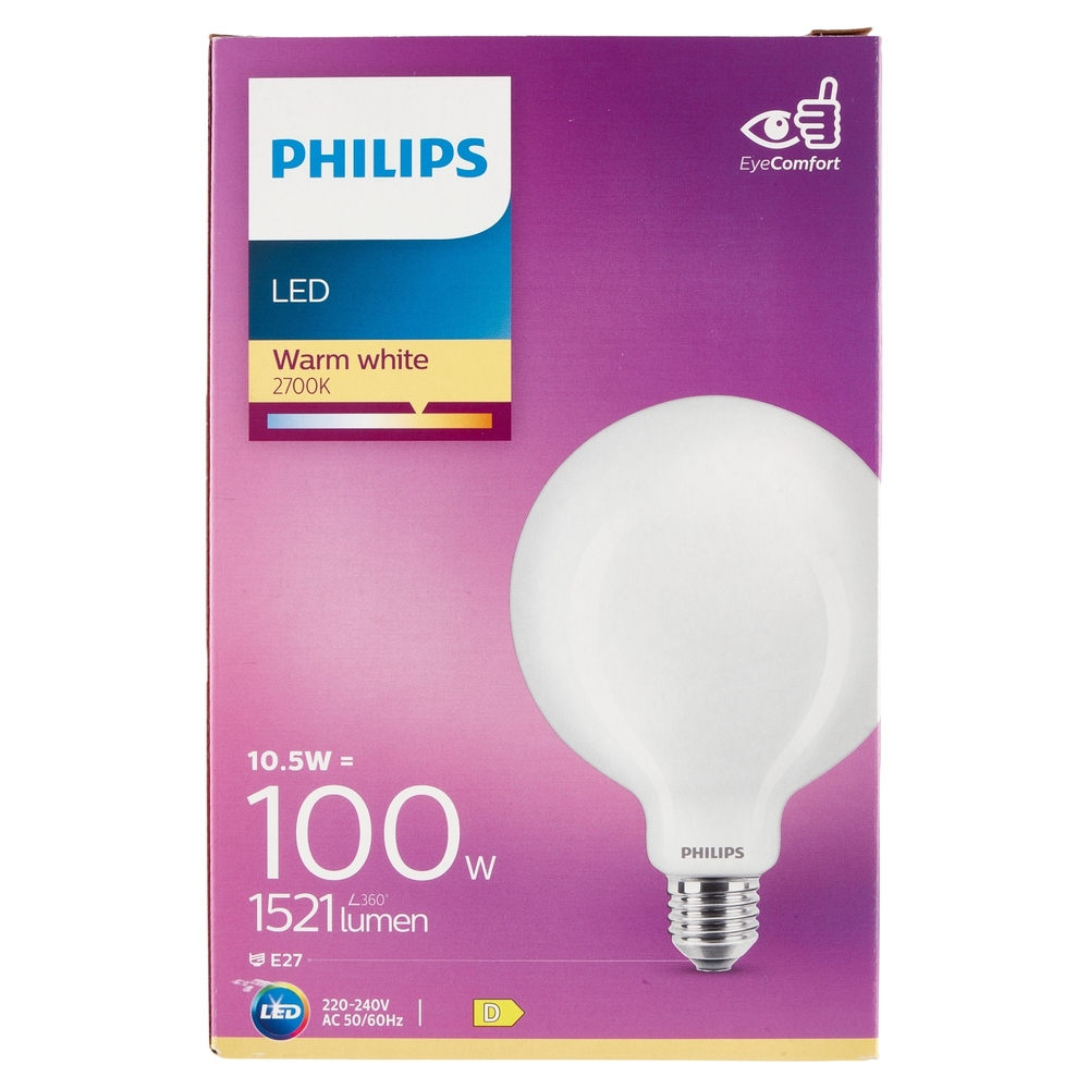 Philips Led globo vetro 100W E27 2700K