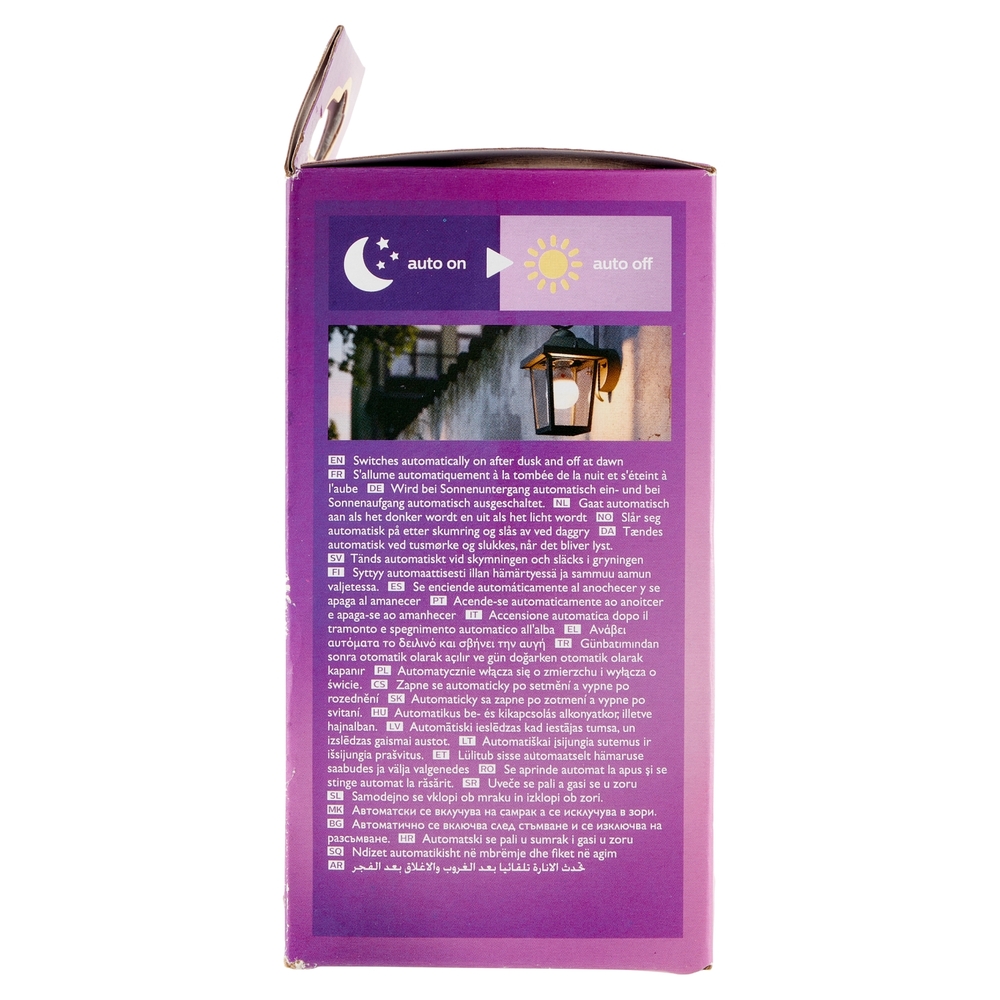 Philips Sensor Led goccia con sensore crepuscolare 60W E27 2700K