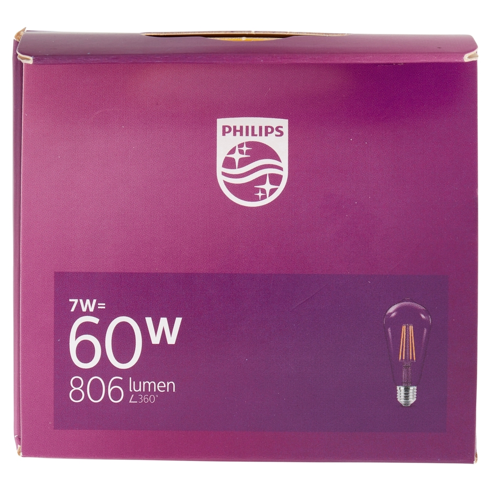 Philips Led edison filamento vintage 60W E27 2700K