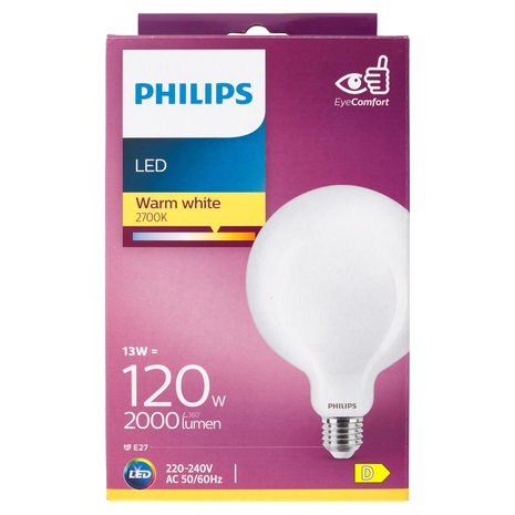Philips Led globo vetro 120W E27 2700K