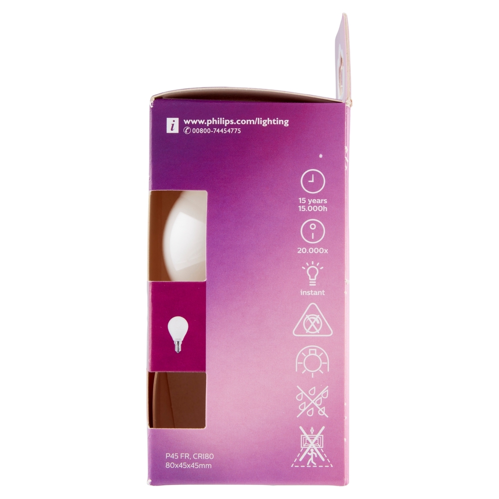 Philips Led sfera vetro 60W E14 4000K