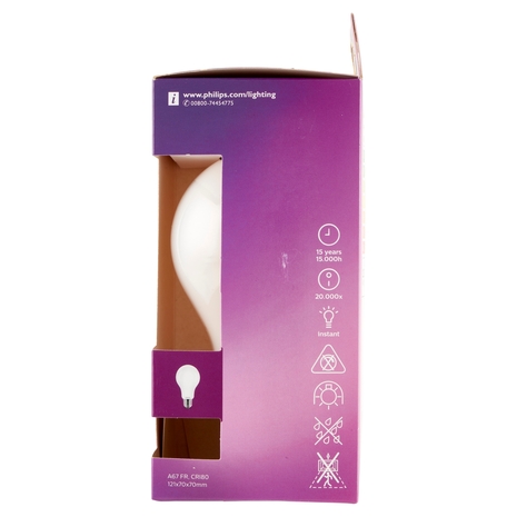Philips Led goccia vetro 120W E27 2700K