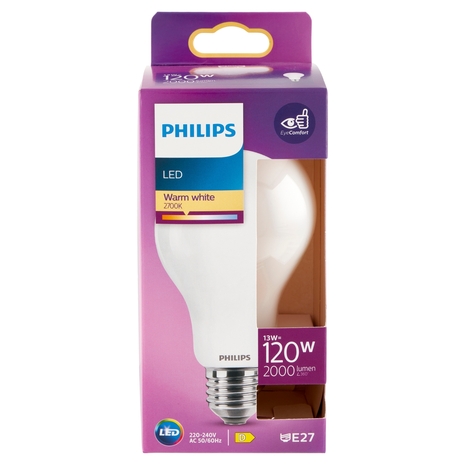 Philips Led goccia vetro 120W E27 2700K