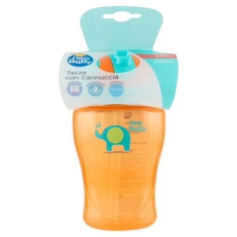 neo Baby Tazza con Cannuccia 260 ml 12m+