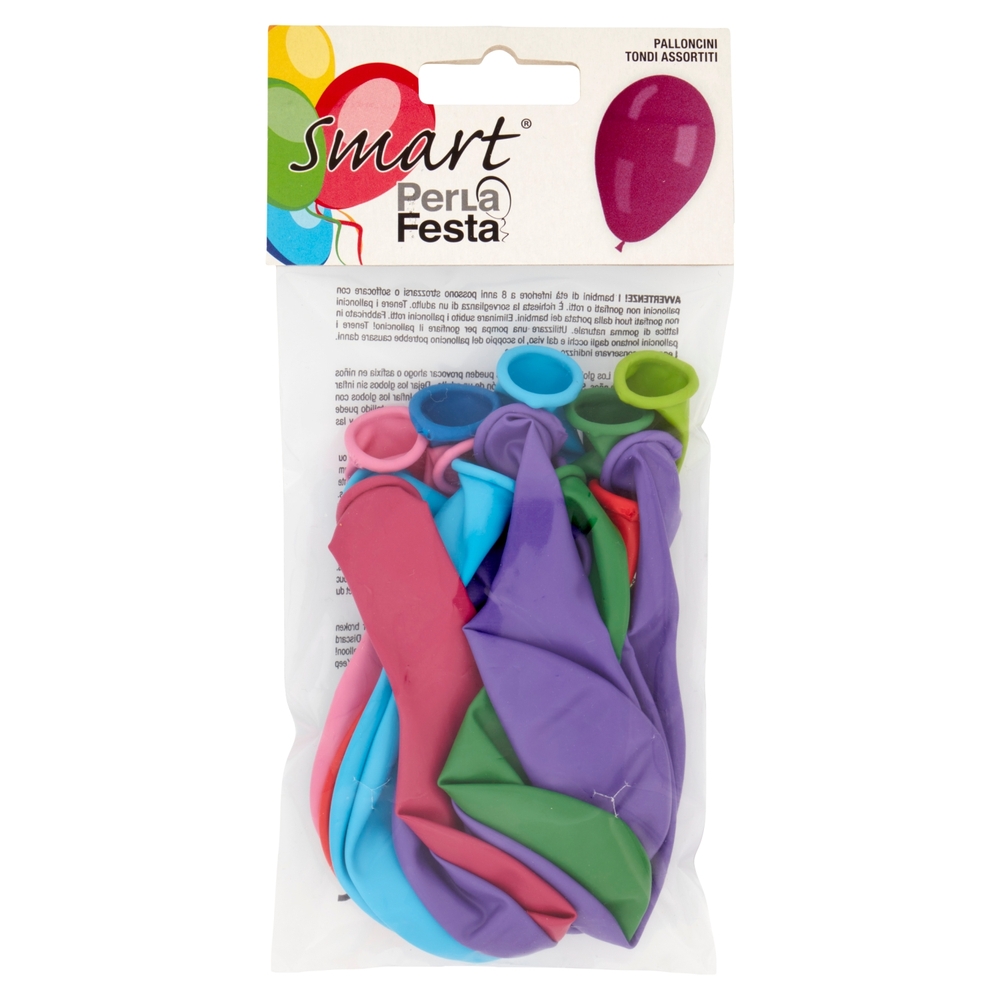 Smart PerLa Festa Palloncini Tondi Assortiti 15 pz