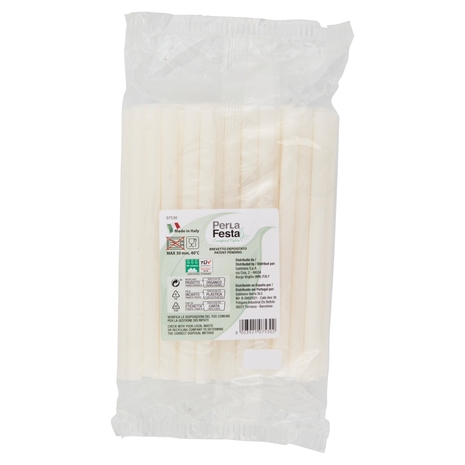 PerLa Festa ComposTable Cannucce Compostabili 50 pz