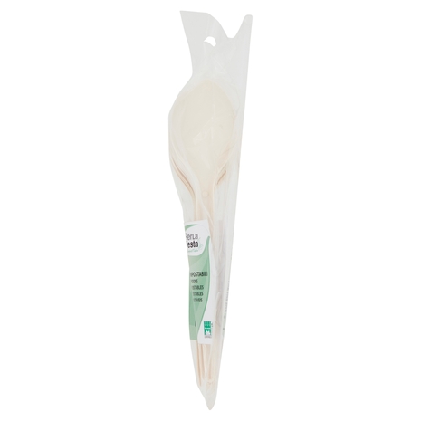 PerLa Festa ComposTable Cucchiai Compostabili 10 pz