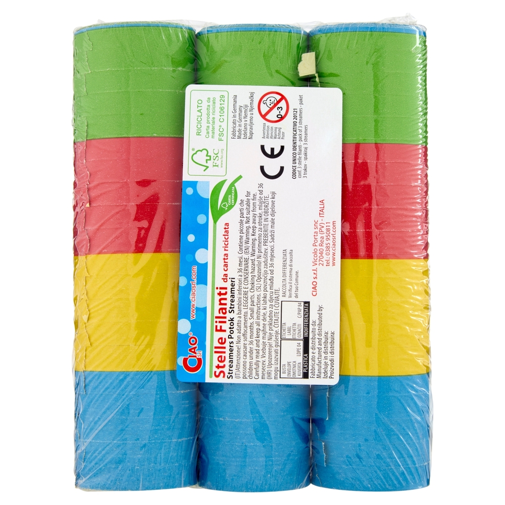 Ciao Srl Stelle Filanti 3 pz