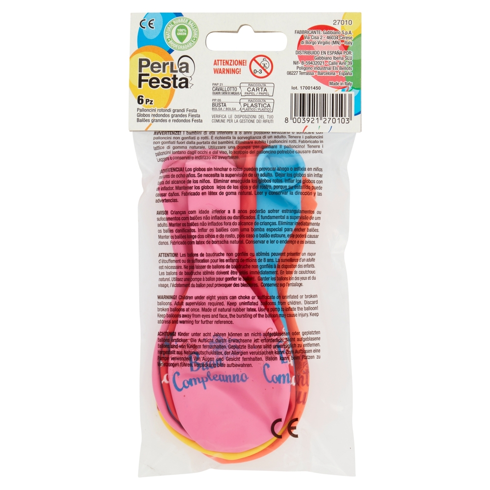 PerLa Festa Palloncini Rotondi Grandi 