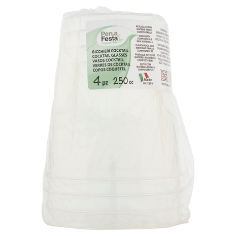 PerLa Festa ComposTable Bicchieri Cocktail 250 cc 4 pz
