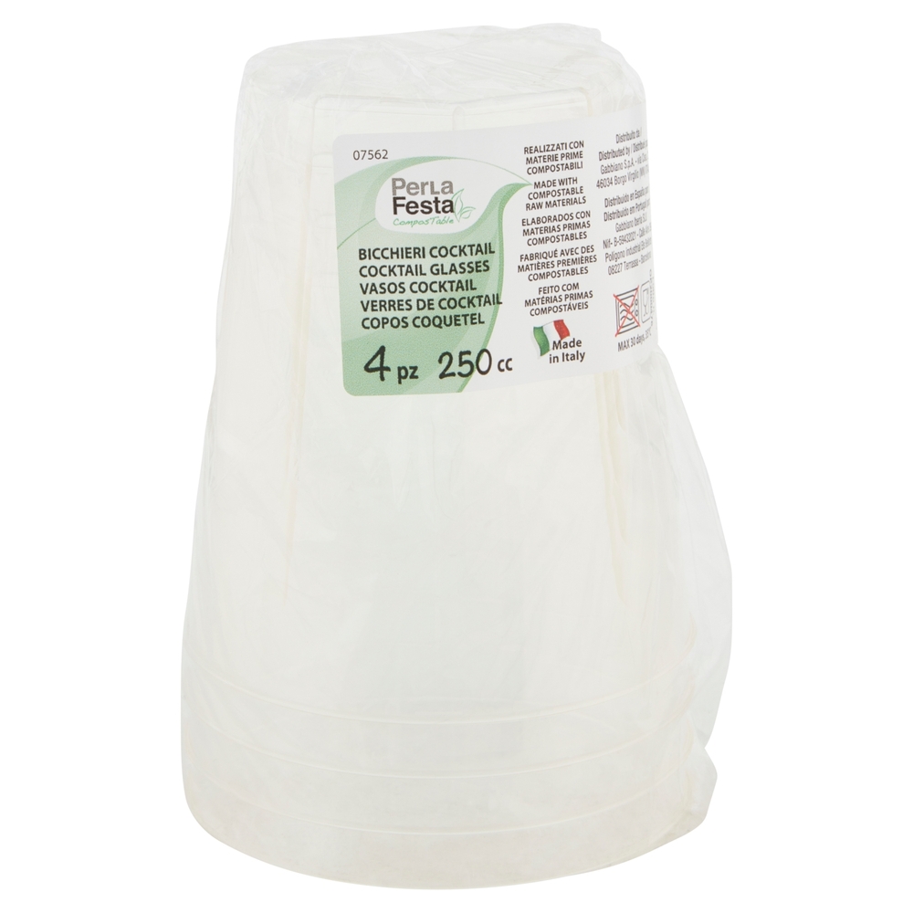 PerLa Festa ComposTable Bicchieri Cocktail 250 cc 4 pz