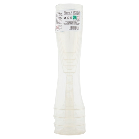 PerLa Festa ComposTable Flutes Compostabili 4 pz