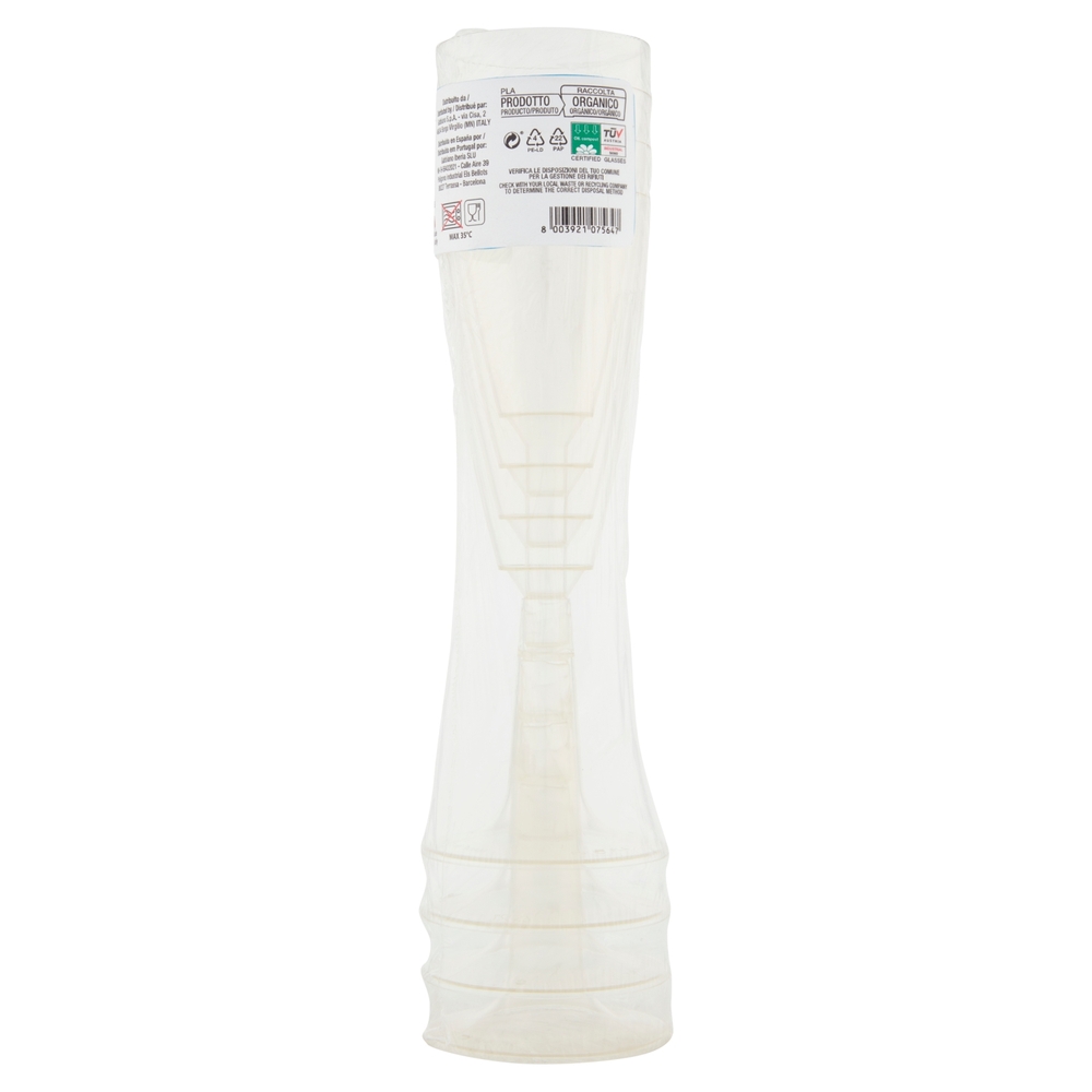 PerLa Festa ComposTable Flutes Compostabili 4 pz