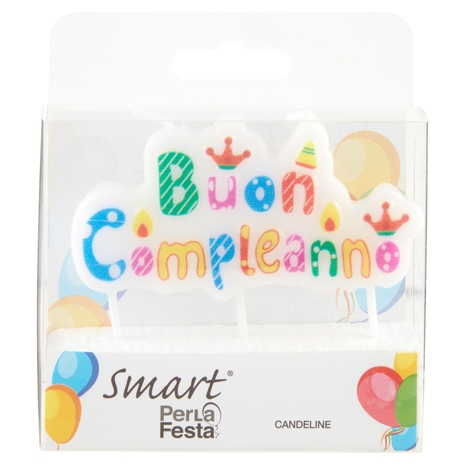 Smart PerLa Festa Candeline Buon Compleanno 1 pz
