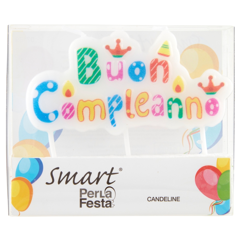 Smart PerLa Festa Candeline Buon Compleanno 1 pz