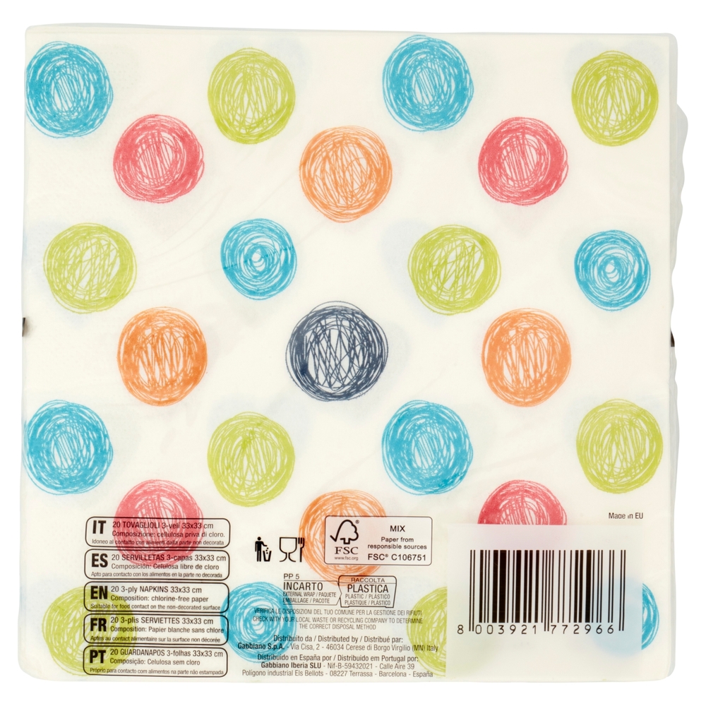 Smart Tovaglioli 3 Veli 33x33 cm 20 pz