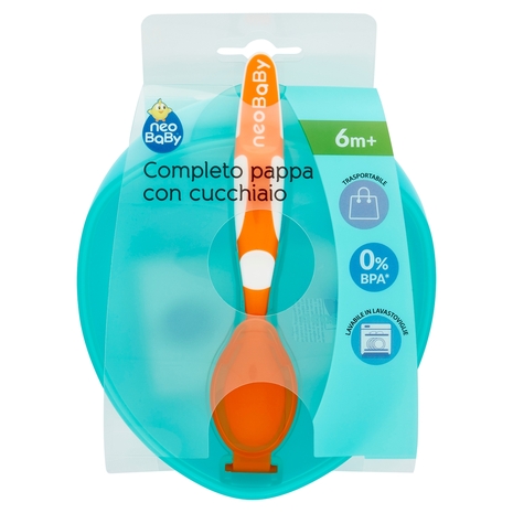 neo Baby Completo pappa con cucchiaio 6m+