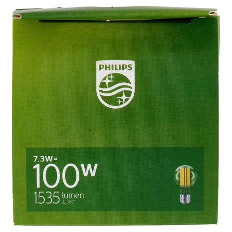 Philips LED Goccia Vetro Filam 100W E27 2700K Non-Dim Classe A