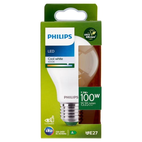 Philips Led Goccia Vetro Smerigliato 100W E27 4000K