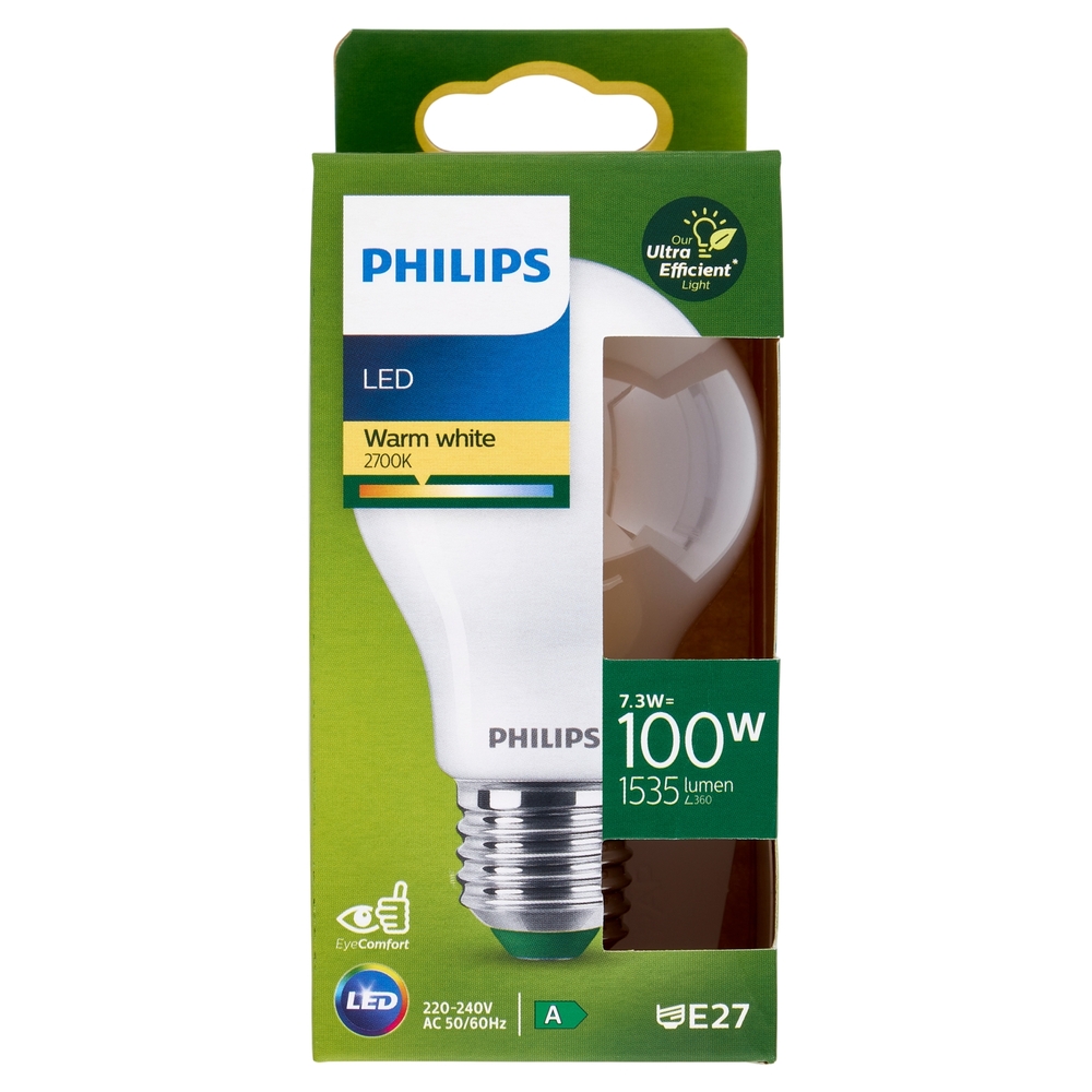 Philips Led Goccia Vetro Smerigliato 100W E27 2700K