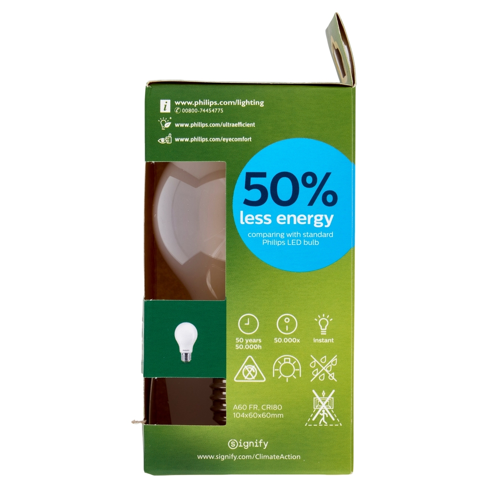 Philips Led Goccia Vetro Smerigliato 100W E27 2700K