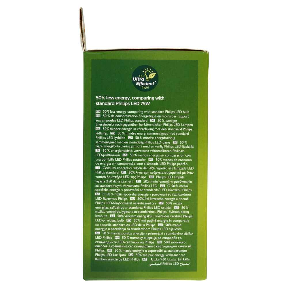 Philips LED Goccia Vetro Smerigliato 75W E27 2700K Non-Dim Classe A