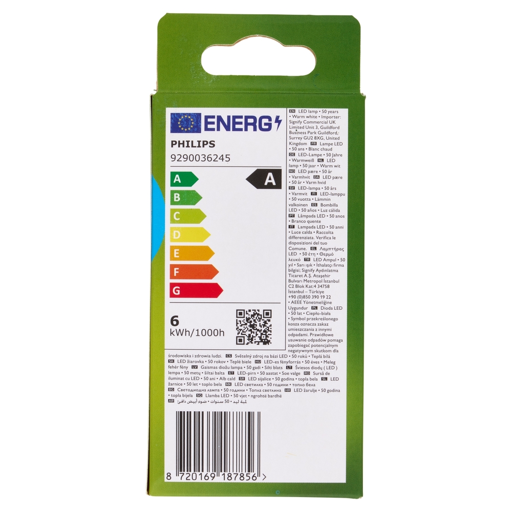 Philips LED Goccia Vetro Smerigliato 75W E27 2700K Non-Dim Classe A