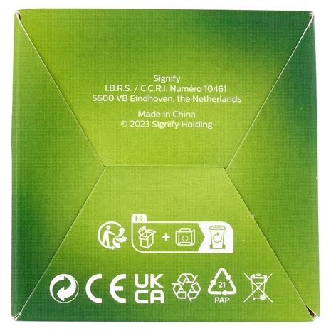 Philips Led Goccia Vetro Smerigliato 60W E27 2700K