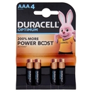 Duracell Optimum AAA 4 Mini Stilo / Micro Alcalina 1.5V MX2400 4 pz