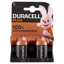 Duracell Plus C Batterie Mezza-Torcia Alcaline 1.5V LR14 MX1400 confezione da 2 Pile Duracell