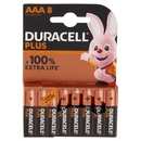 Duracell Plus AAA Batterie Ministilo Alcaline 1.5V LR03 MN2400 confezione da 8 Pile Duracell