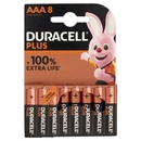 Duracell Plus AAA Batterie Ministilo Alcaline 1.5V LR03 MN2400 confezione da 8 Pile Duracell