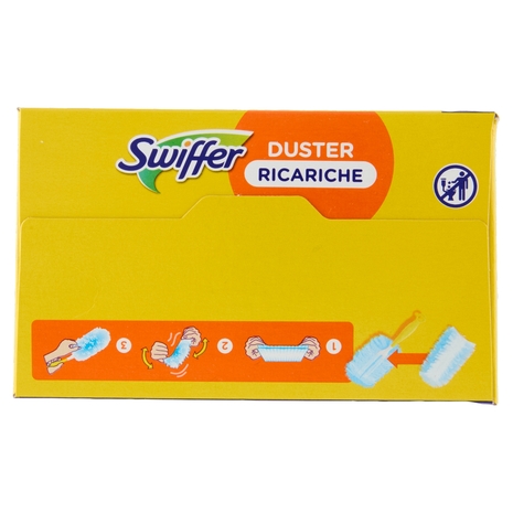 60 Ricariche Per Spolverino 180° + Manico Extra, Compatibili Con Swiffer Dusters, Non Profumate, Multisuperficie