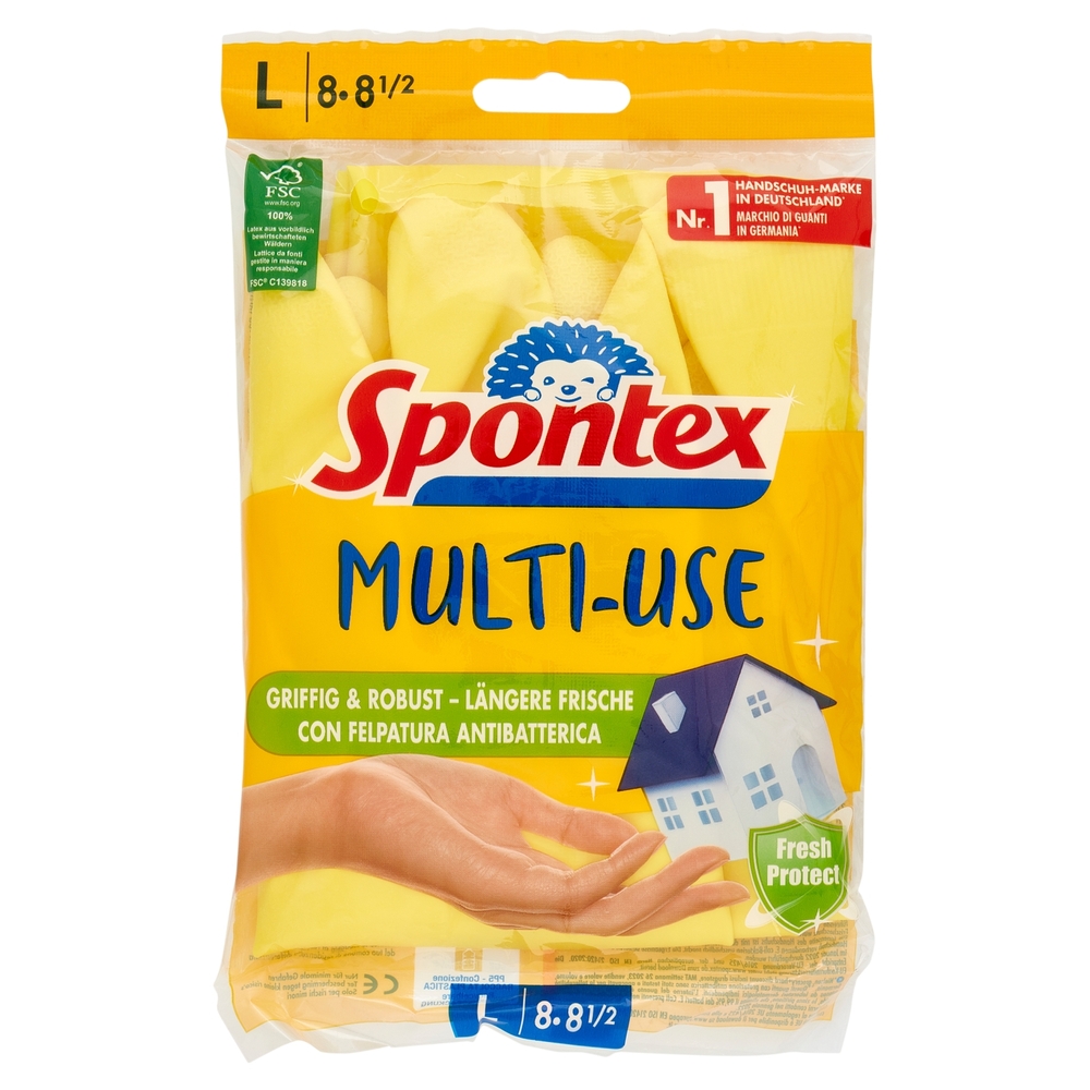 Spontex Guanti Da Lavoro Speciali Tipo 5 – Rivestiti In Latex, Taglia 10-10,5 – Isolanti Dal Freddo E Dall’umidità, Ideali Per Giardinaggio E Fai-da-te - 4