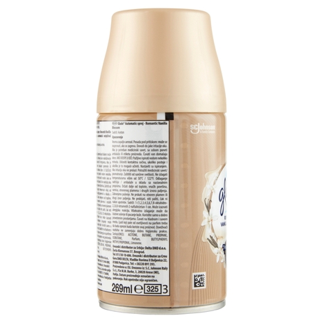Glade Automatic Spray Ricarica, Profumatore per Ambienti, Fragranza  Romantic Vanilla Blossom 269ml