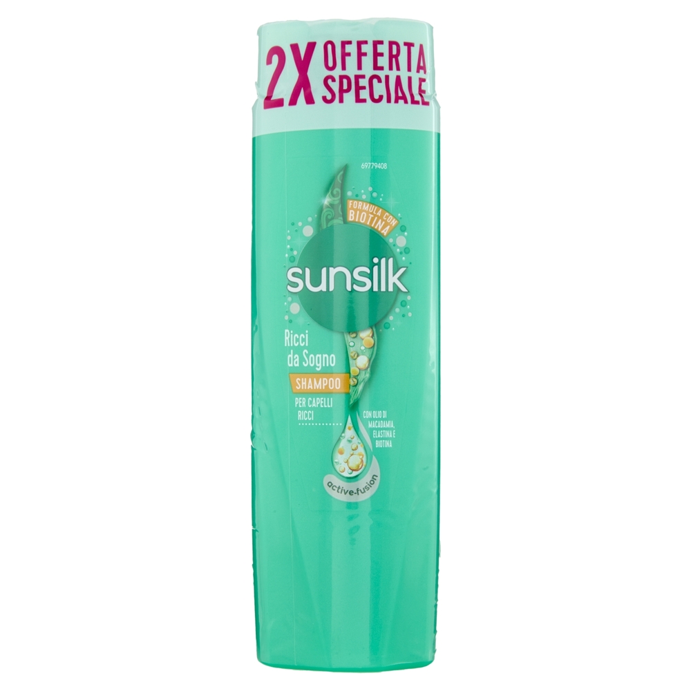 SUNSILK Ricci Da Sogno Testpaket – 2x Shampoo, 2x Balsam, 2x Entwirrungscreme + Gratis Italian Gourmet Tomatenpolpa 400g