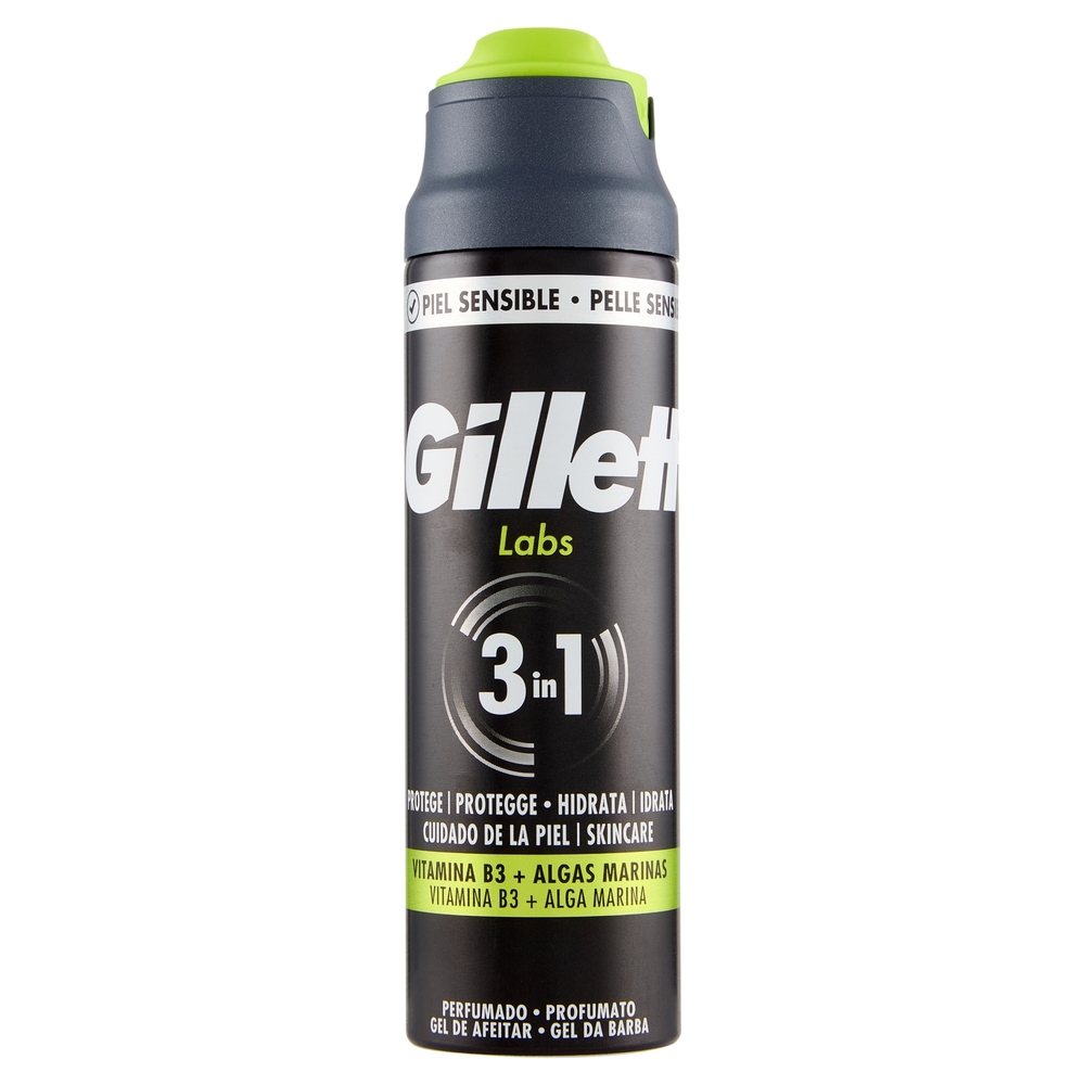 Gel de rasage Gillette Fusion5 - Ultra sensible - 200 ml - 4 pièces