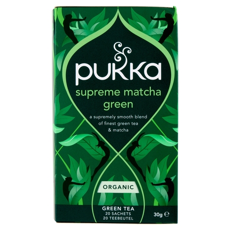 pukka supreme matcha green organic 20 green tea sachets 30 g