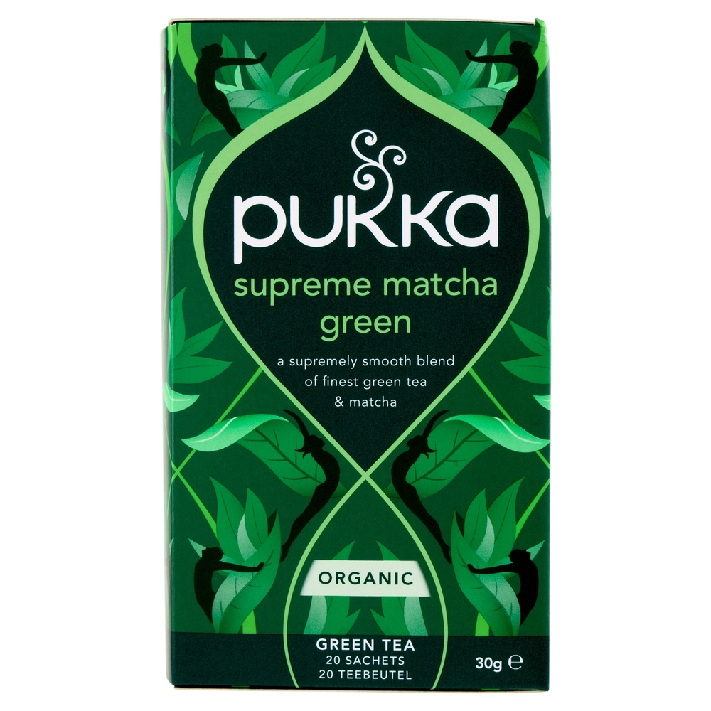 pukka supreme matcha green organic 20 green tea sachets 30 g