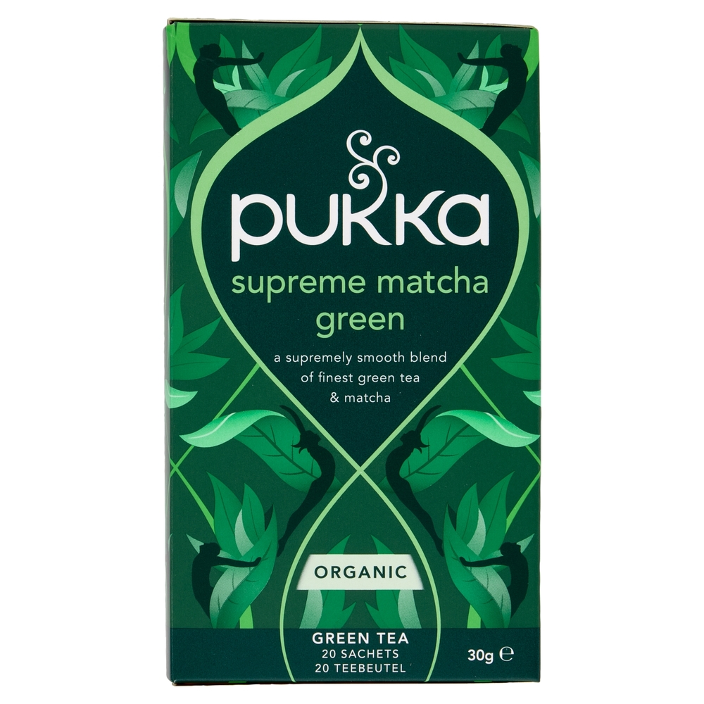 pukka supreme matcha green organic 20 green tea sachets 30 g