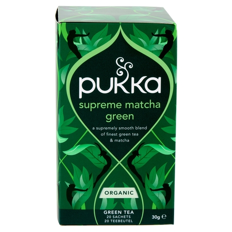 pukka supreme matcha green organic 20 green tea sachets 30 g