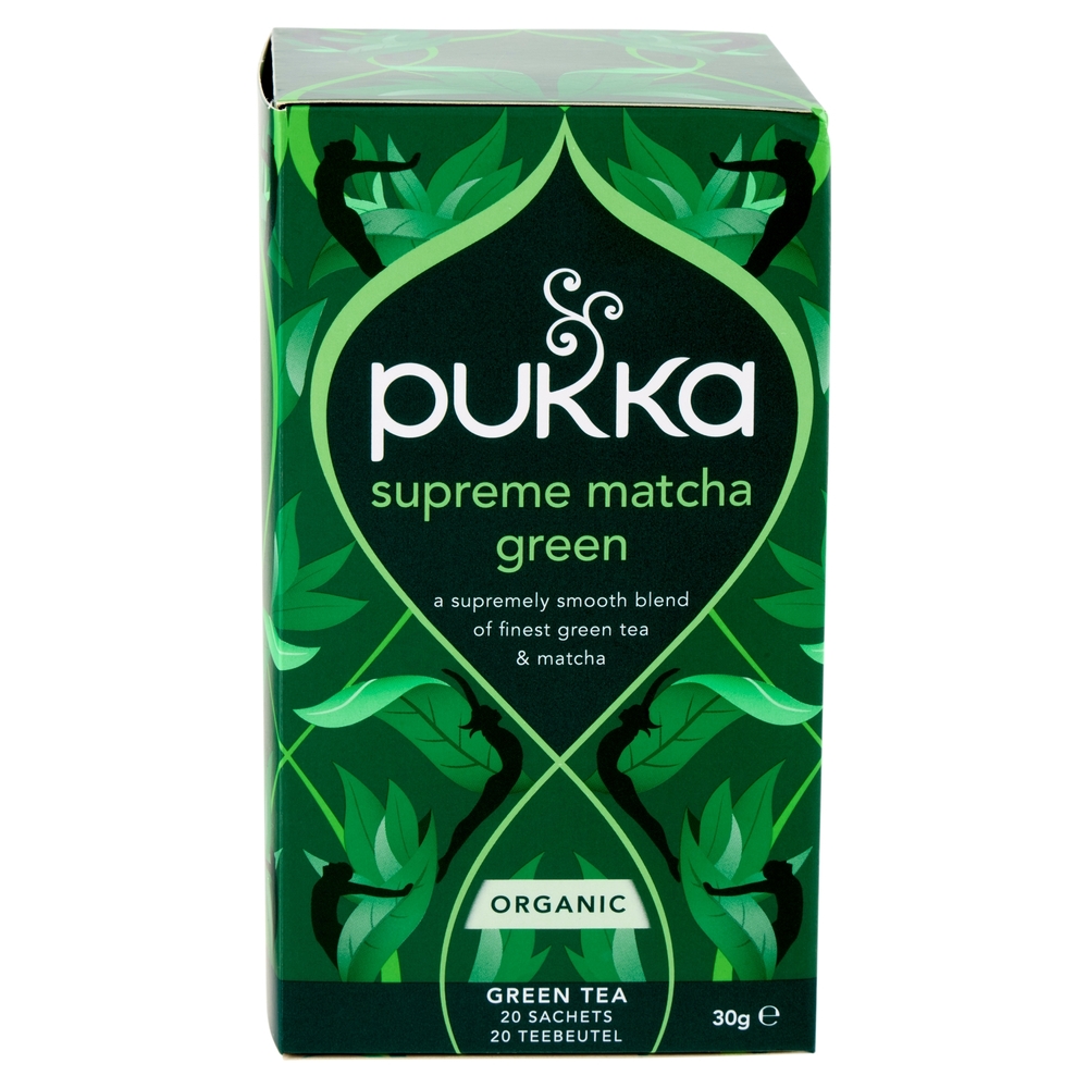 pukka supreme matcha green organic 20 green tea sachets 30 g