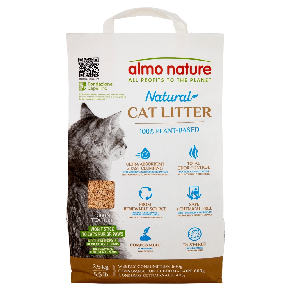 almo nature Natural Cat Litter 100% Plant-Based 2,5 kg