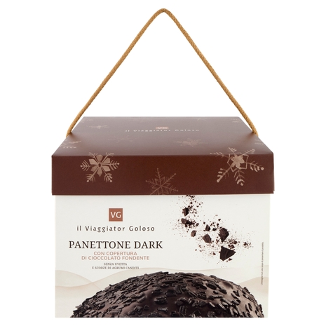 Panettone Dark con Copertura di Cioccolato Fondente Il Viaggiator Goloso