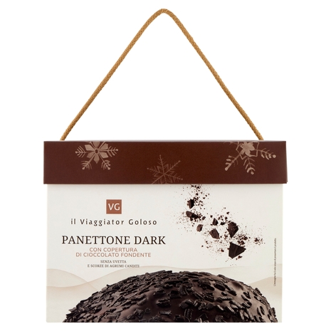Panettone Dark con Copertura di Cioccolato Fondente Il Viaggiator Goloso