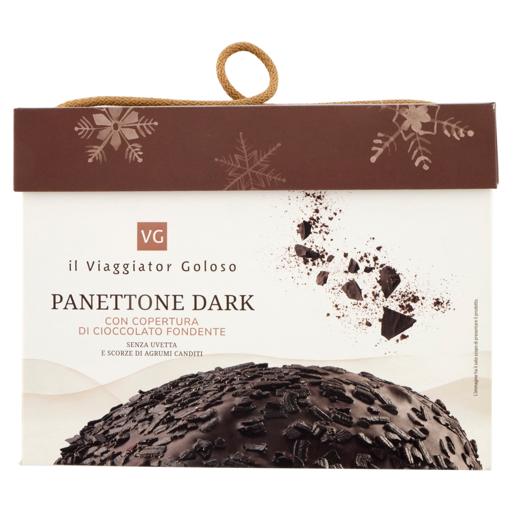 Panettone Dark con Copertura di Cioccolato Fondente Il Viaggiator Goloso