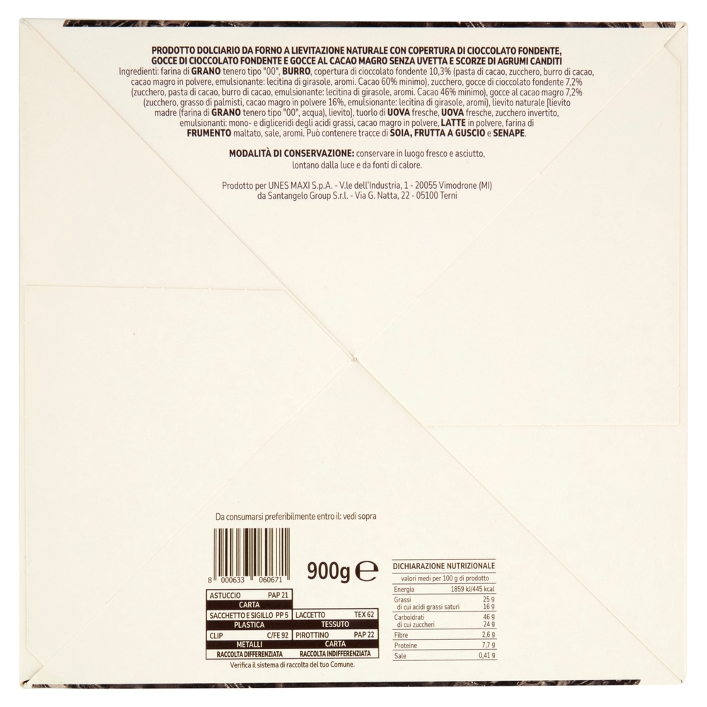 Panettone Dark con Copertura di Cioccolato Fondente Il Viaggiator Goloso